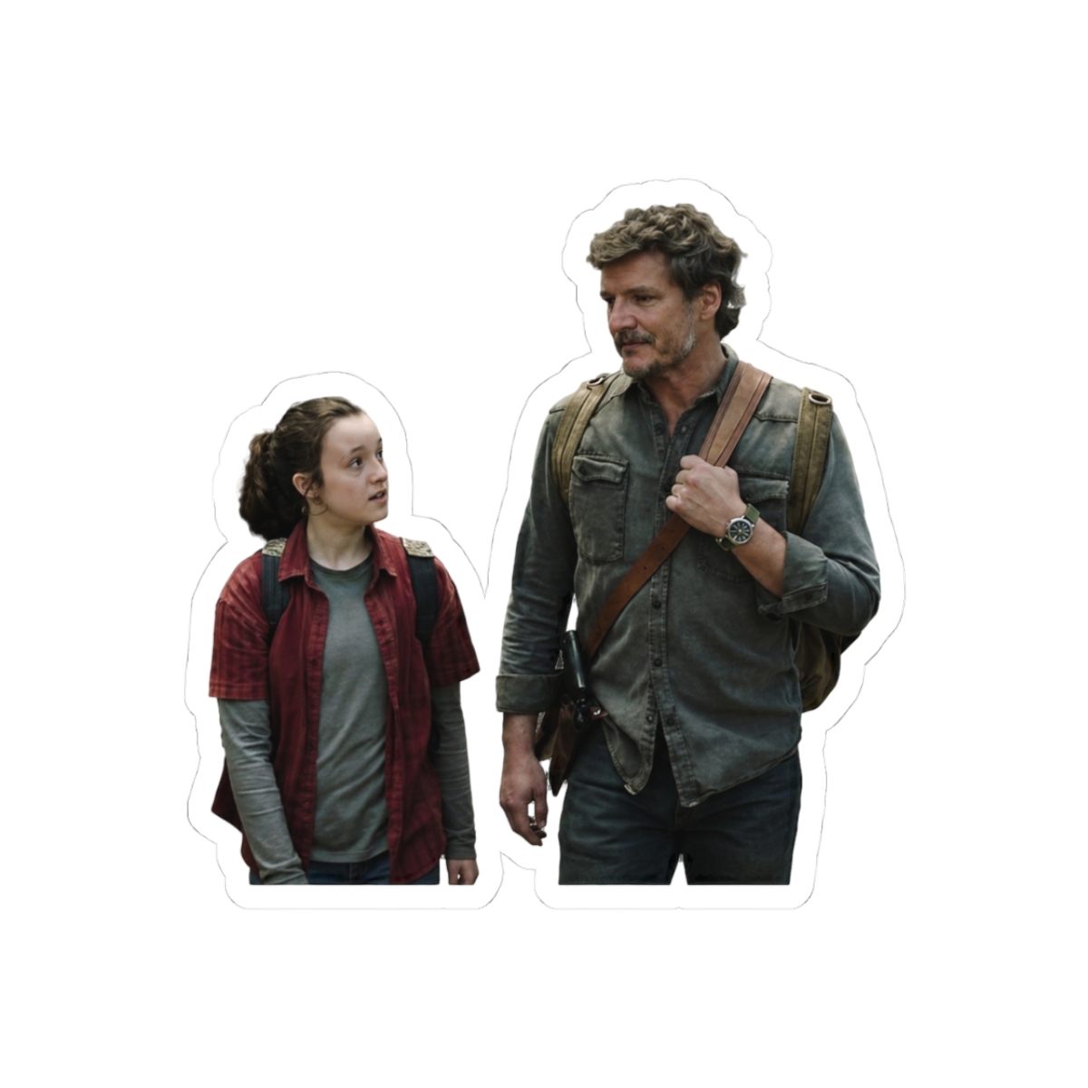 The Last of Us Joel & Ellie Portrait Gaming Sticker