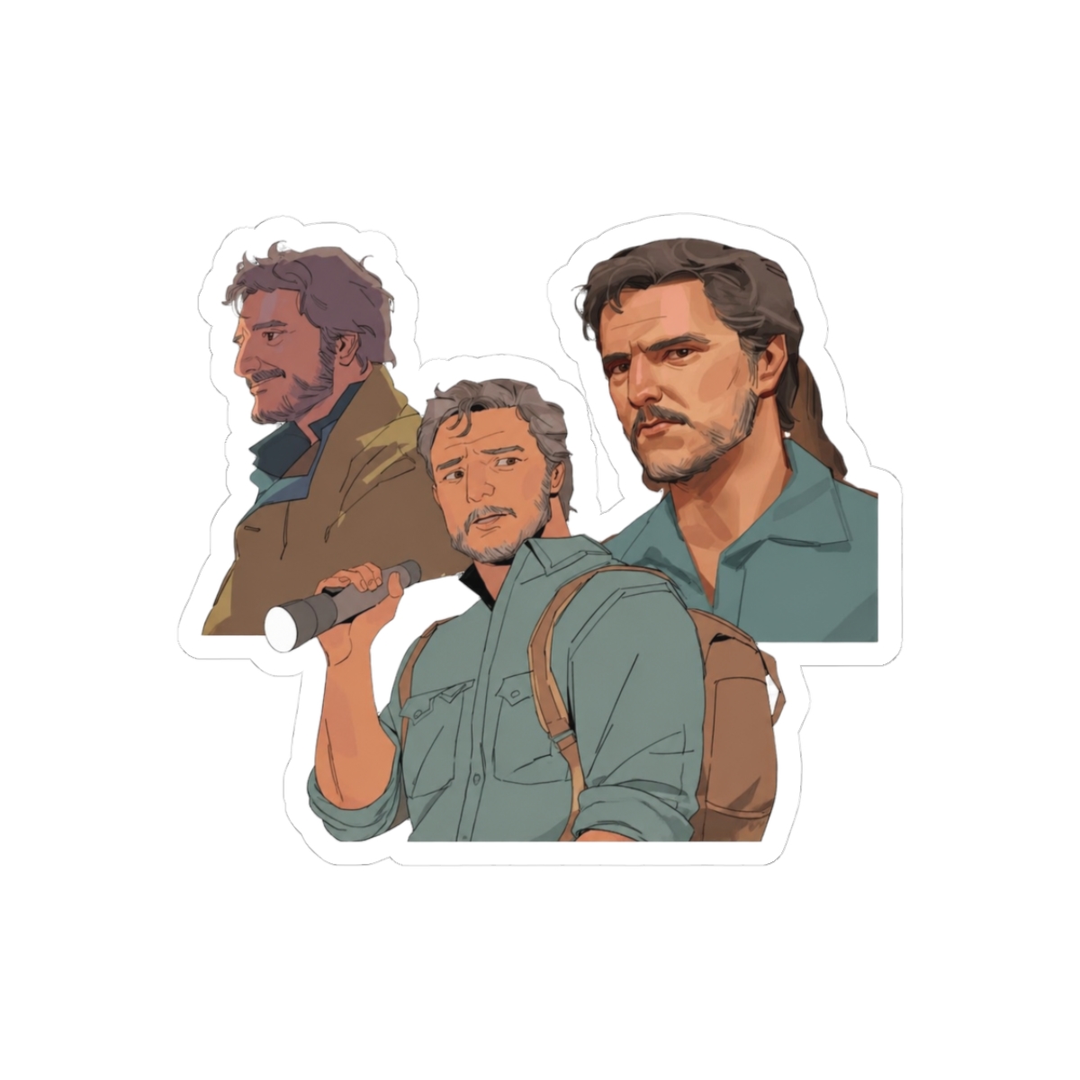 The Last of Us Joel and Ellie Fanart Gaming Sticker