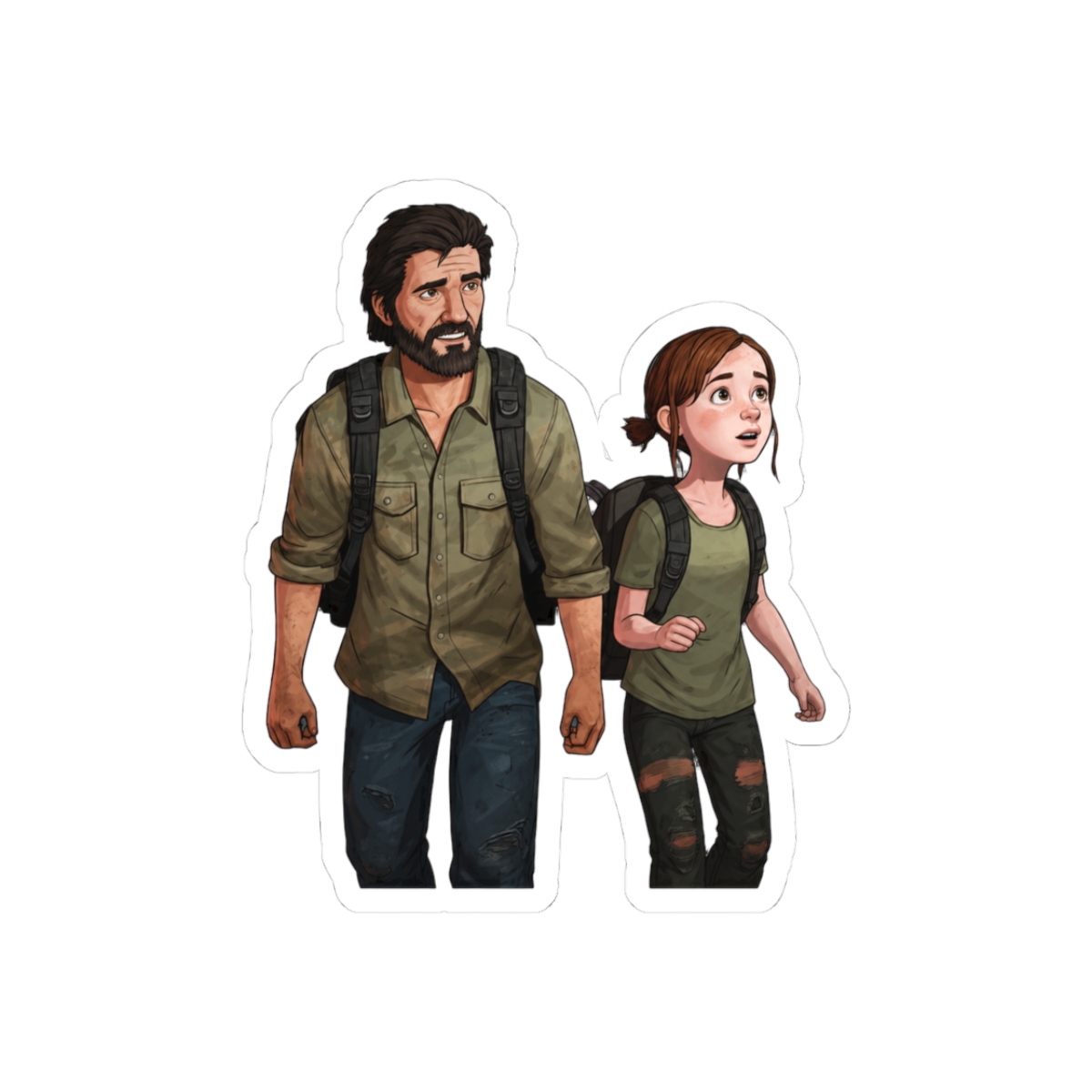 The Last of Us Naughty Dog Fan Art Gaming Sticker