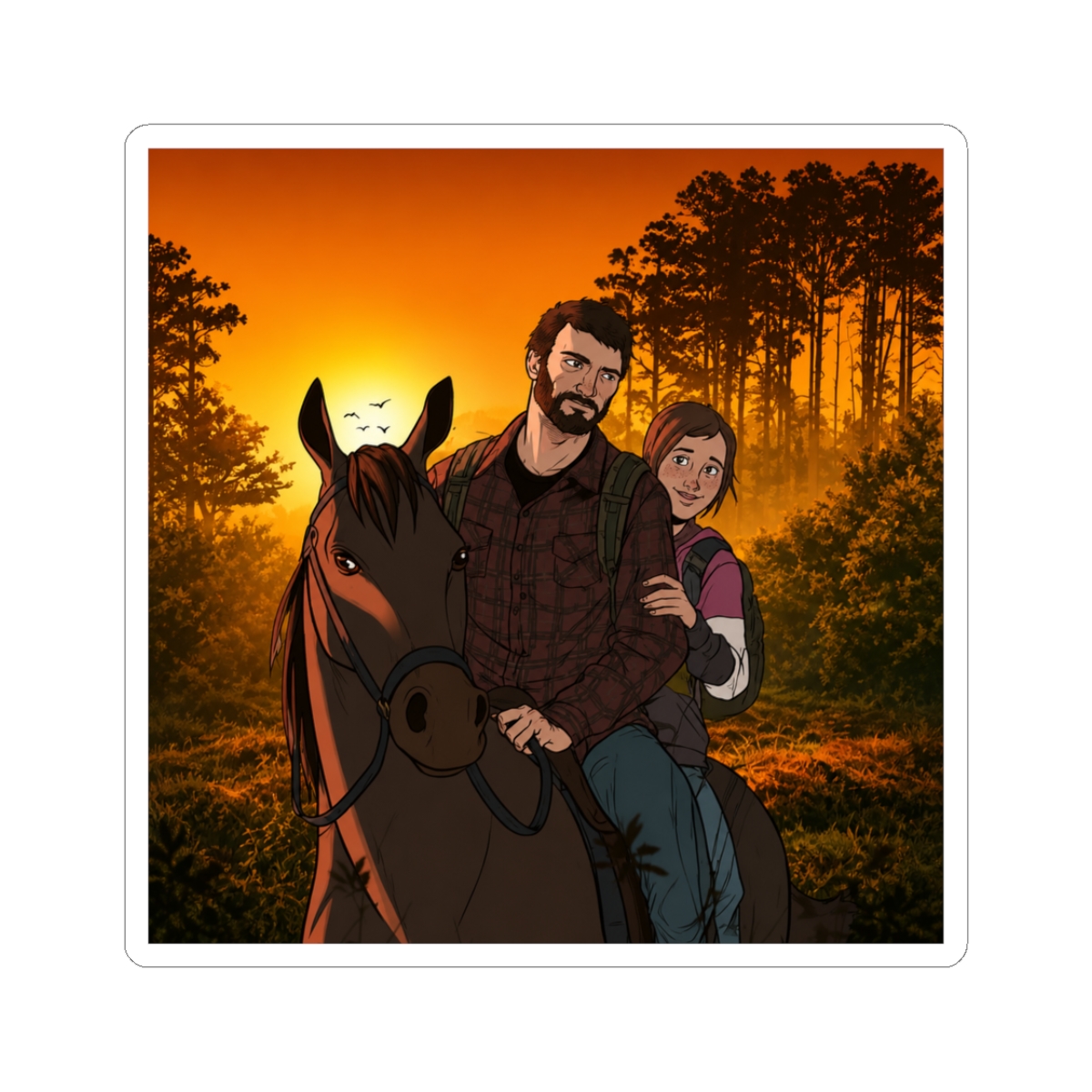The Last of Us Joel and Ellie The of us Sticker